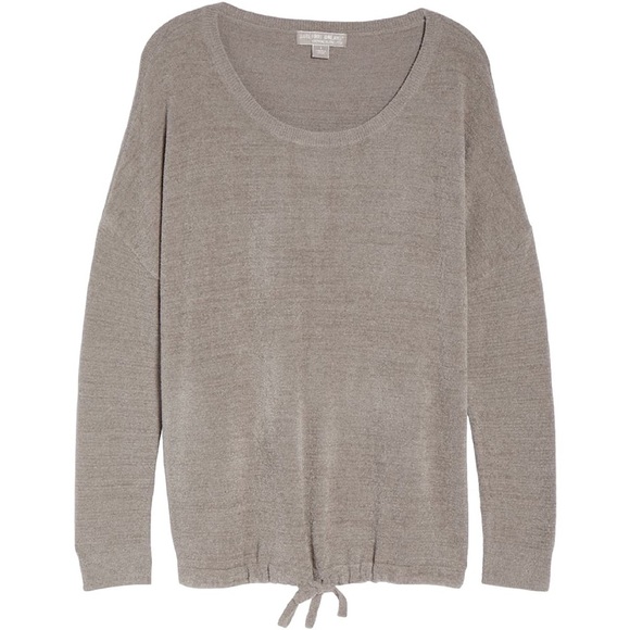 BAREFOOT DREAMS Cozychic Ultra Lite Slouchy Long Sleeve Pullover in faded rose - Picture 13 of 14